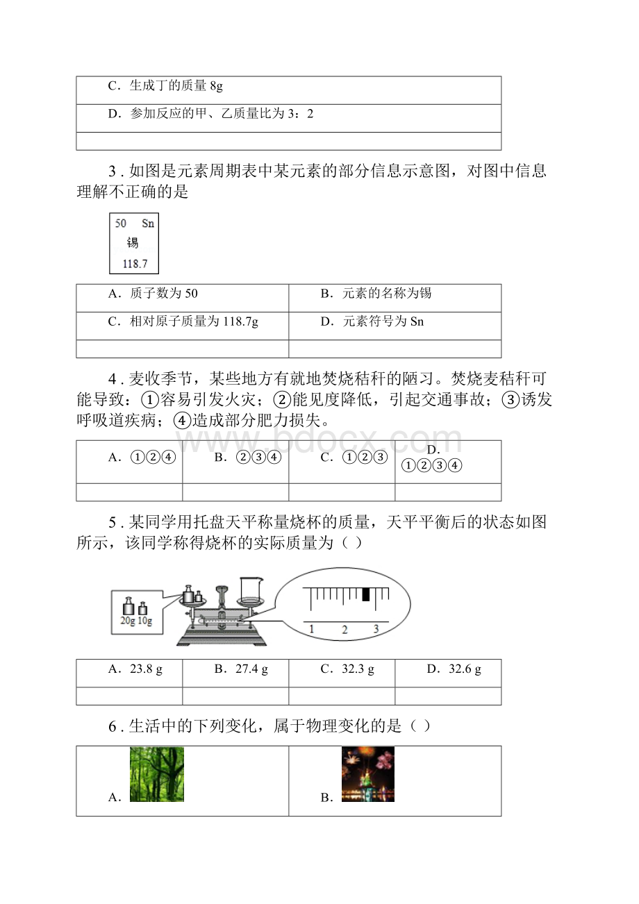 人教版度中考一模化学试题A卷新版.docx_第2页