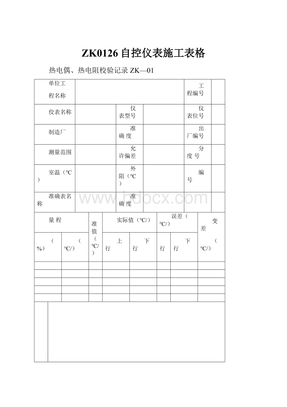 ZK0126自控仪表施工表格Word格式文档下载.docx_第1页