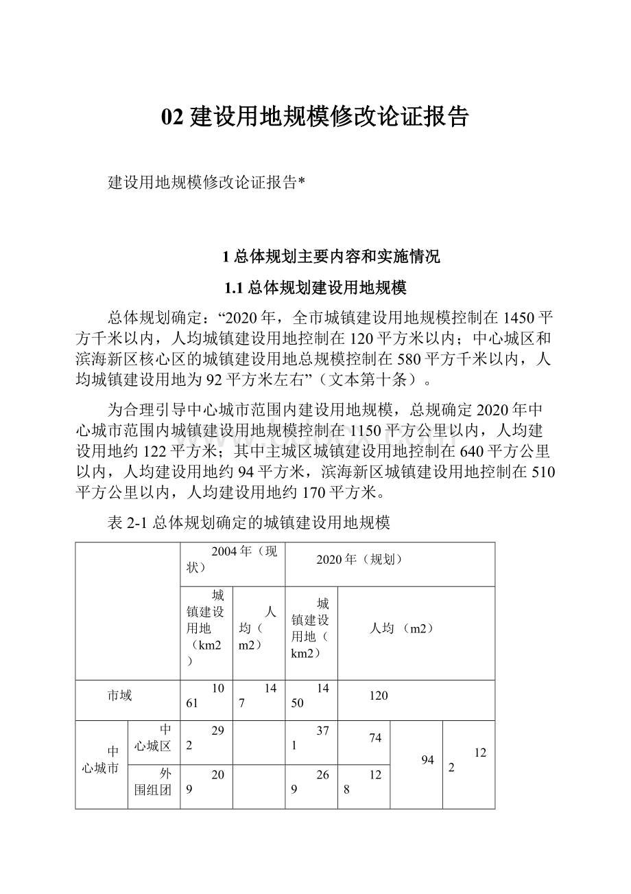 02建设用地规模修改论证报告.docx_第1页