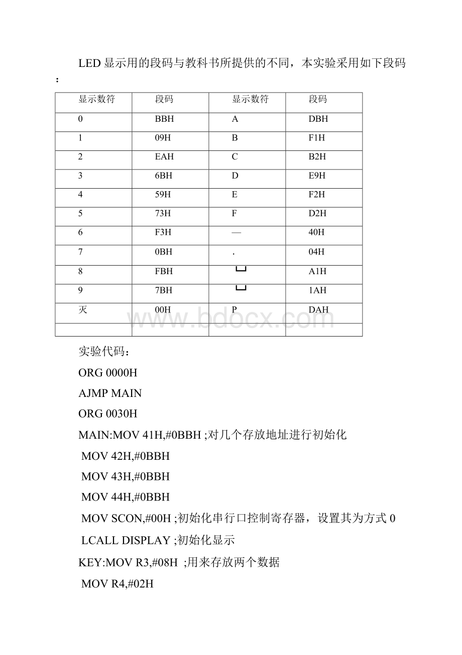 单片机键盘显示实验报告.docx_第3页