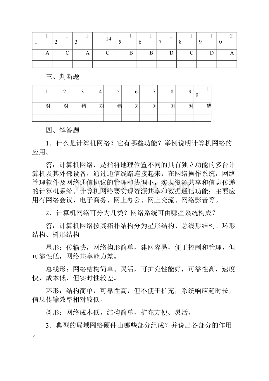 计算机网络基础与应用配套练习参考答案.docx_第2页