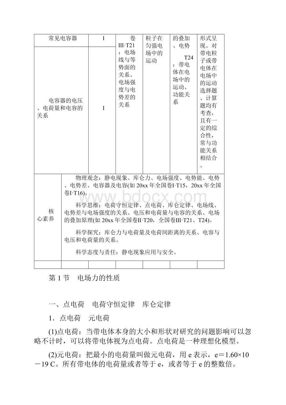 版高考物理大复习通用版电场力的性质含答案.docx_第2页