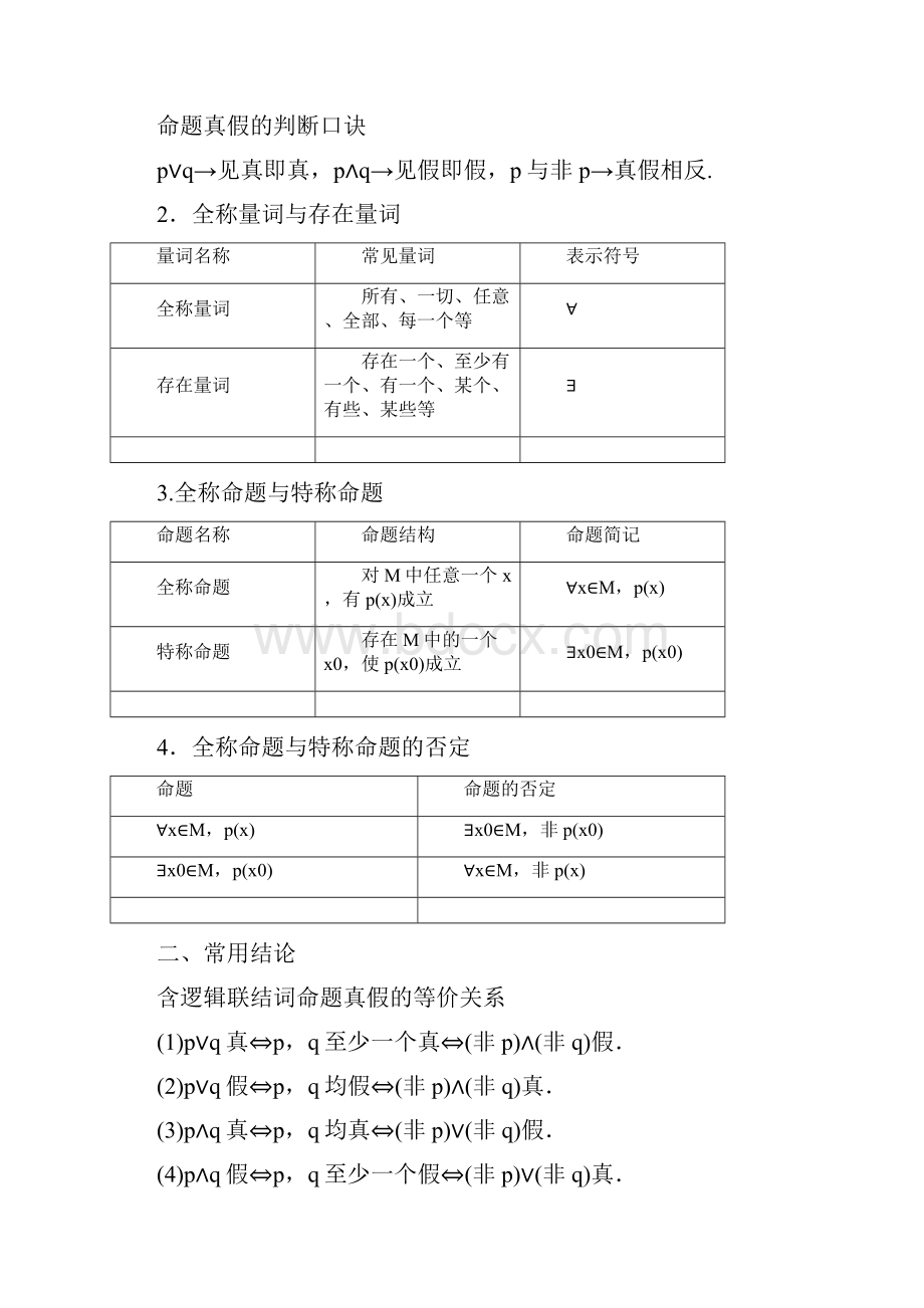 简易逻辑考点和题型归纳.docx_第2页