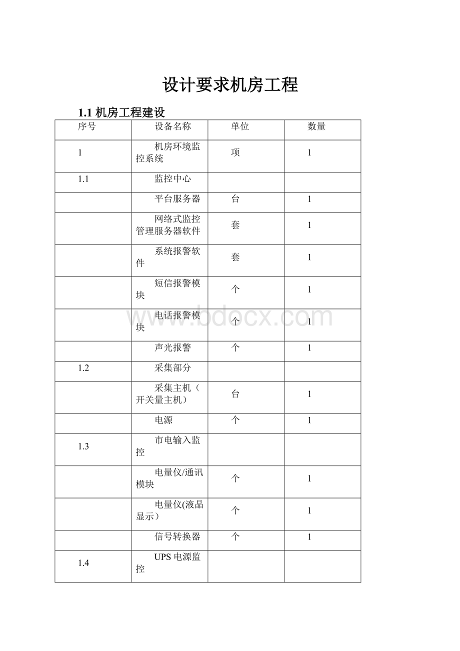 设计要求机房工程.docx_第1页