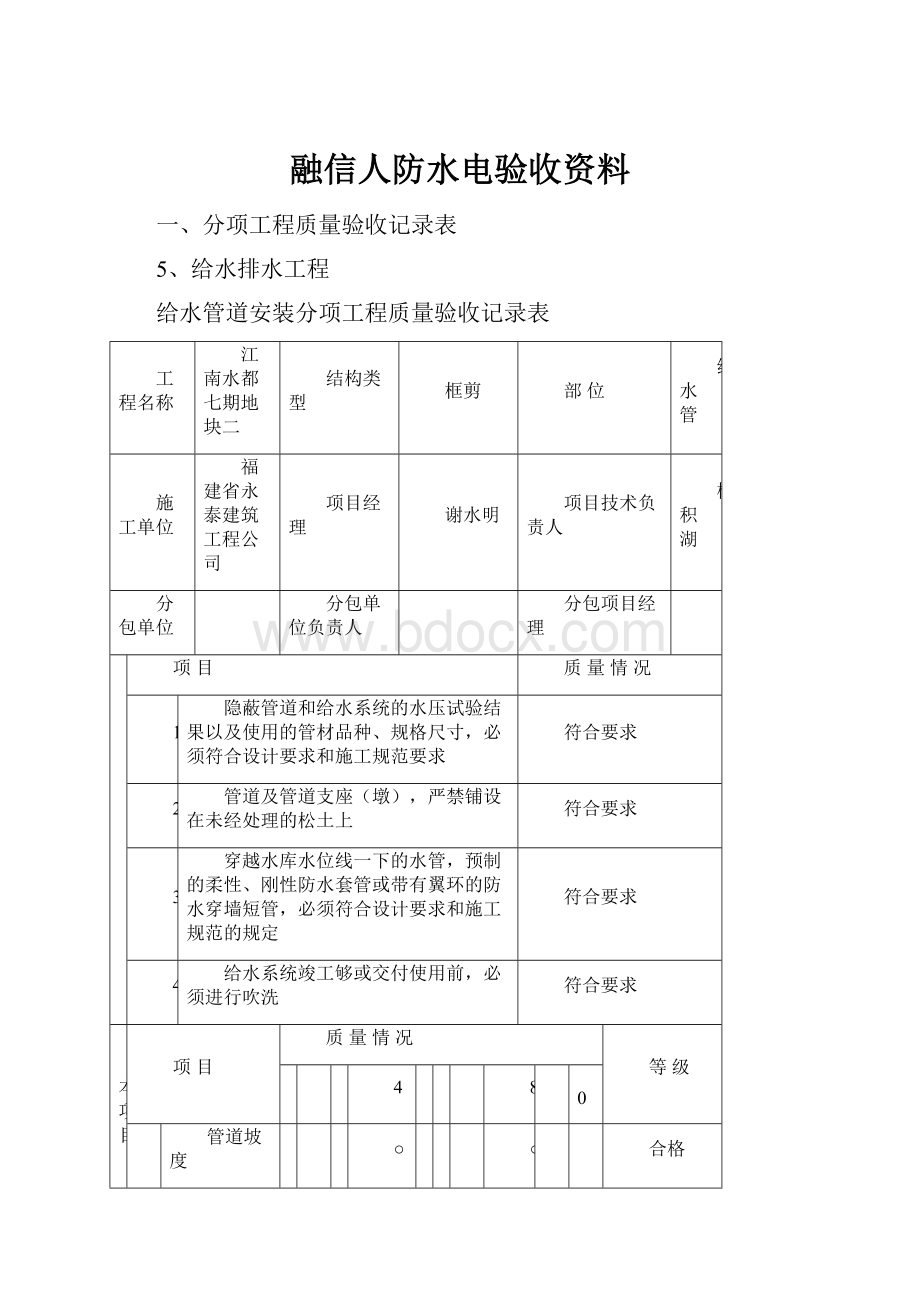 融信人防水电验收资料Word格式文档下载.docx_第1页