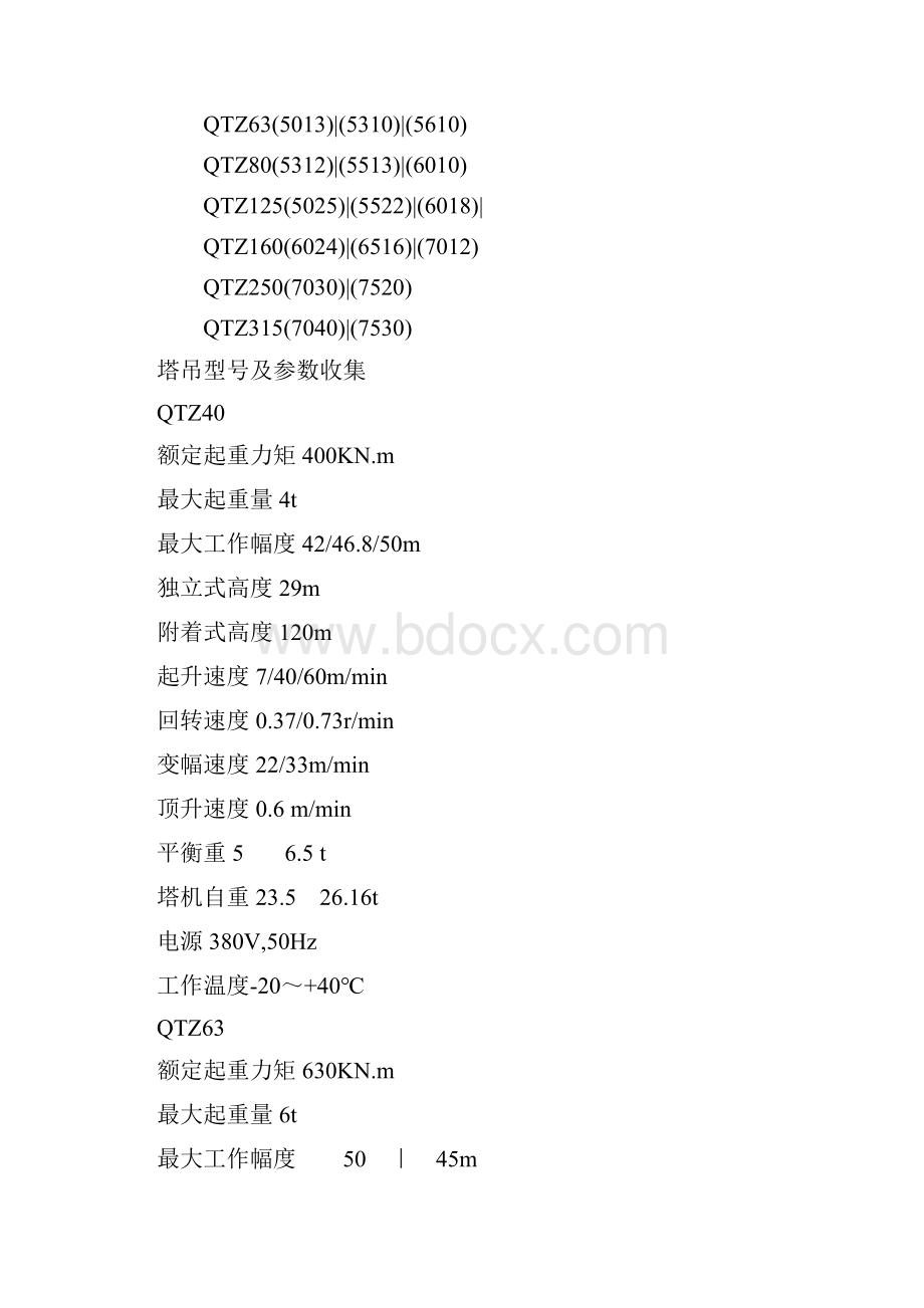 1各种型号的塔吊参数.docx_第2页