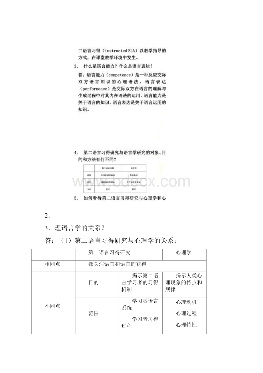 《第二语言习得研究》问答梳理.docx_第2页