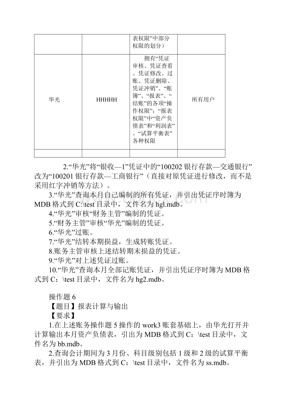 上海会计从业资格考试会计电算化试题.docx_第3页