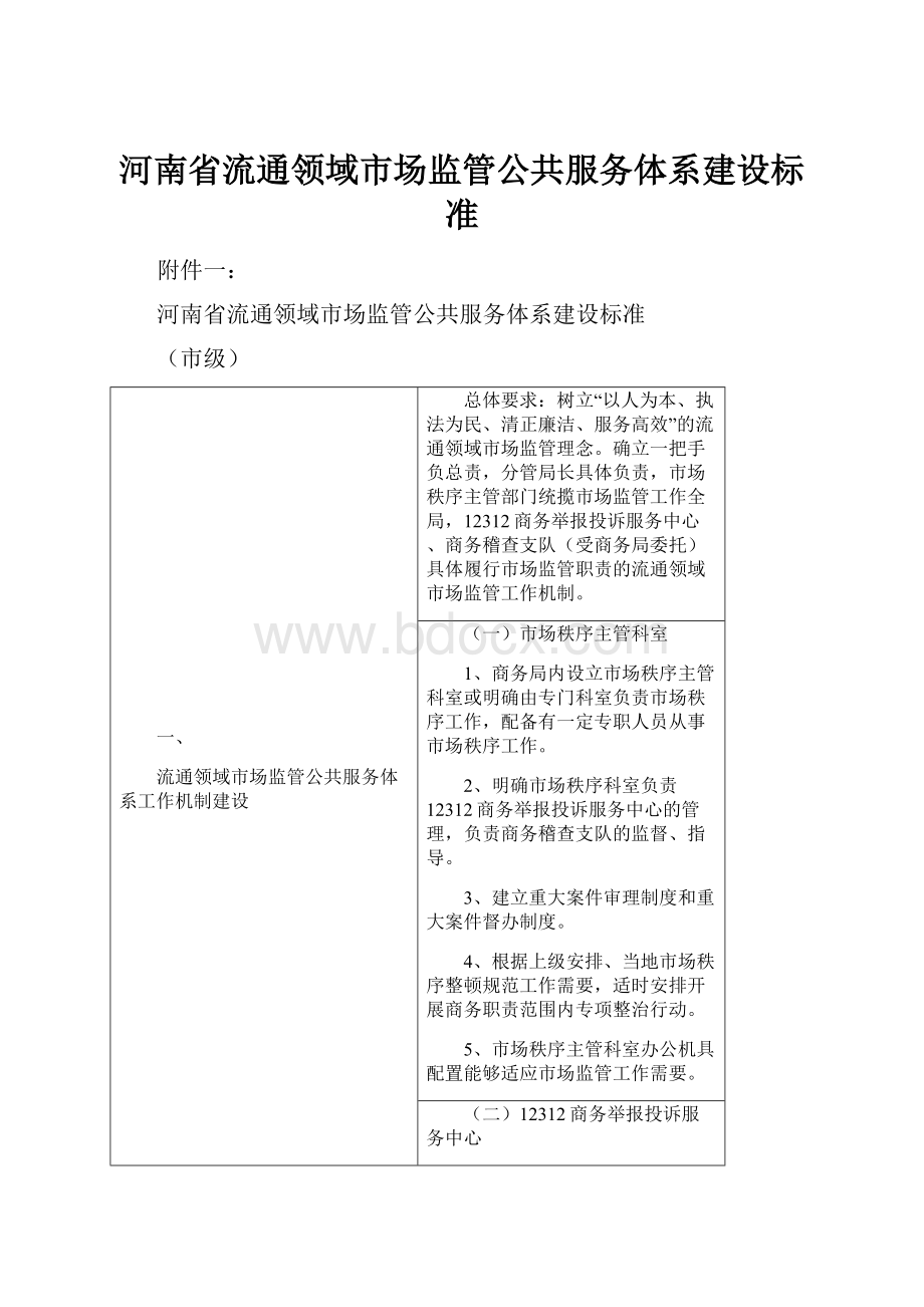 河南省流通领域市场监管公共服务体系建设标准Word文件下载.docx_第1页