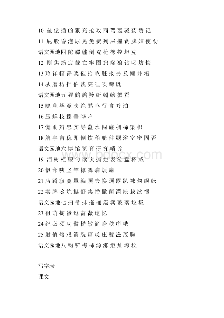 部编语文二年级下册生字表写字表汇总看拼音写词语练习.docx_第2页