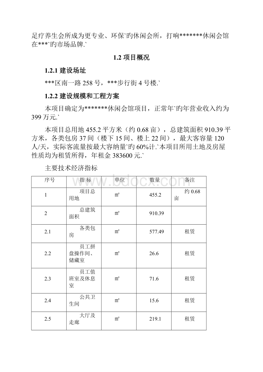 XX品牌足疗养生会所投资经营项目可行性研究报告.docx_第3页