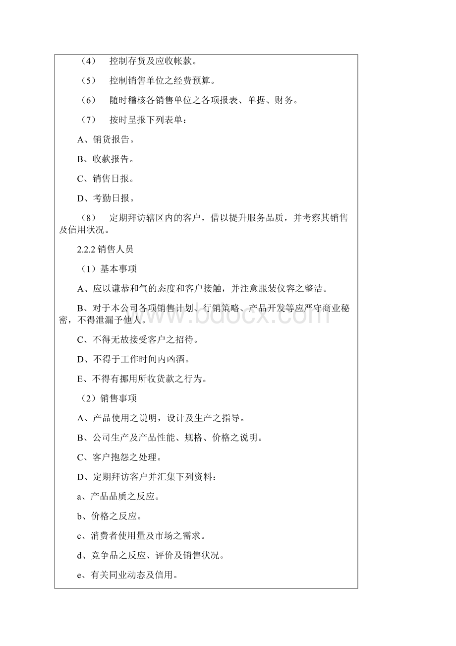 销售人员管理制度上Word格式文档下载.docx_第2页