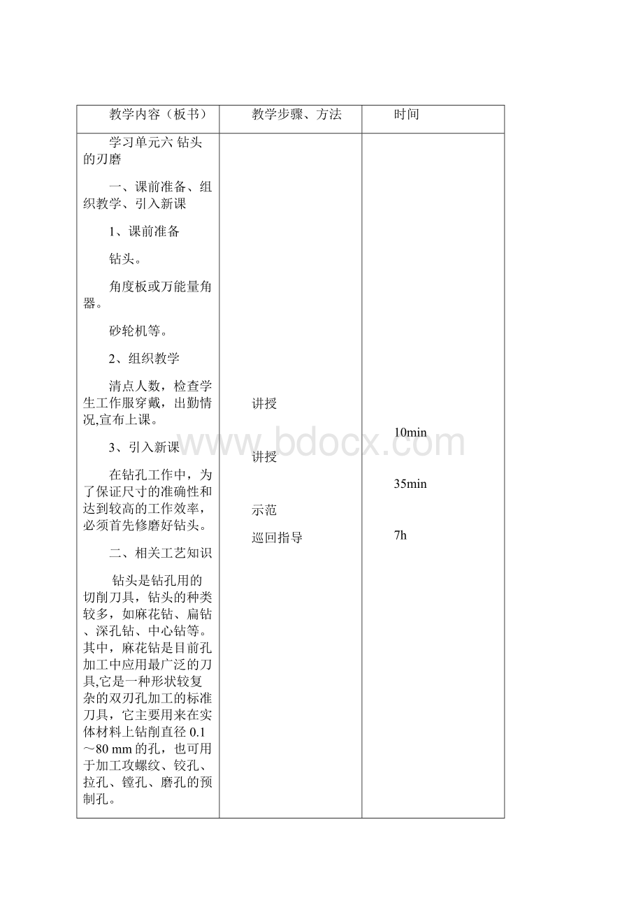 麻花钻的刃磨 教案.docx_第2页