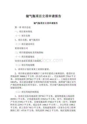 储气瓶项目立项申请报告.docx