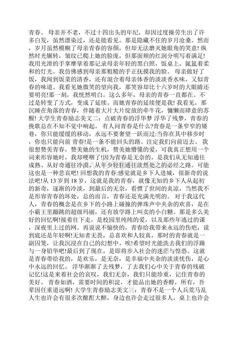 大学生青春励志美文精选5篇.docx_第2页