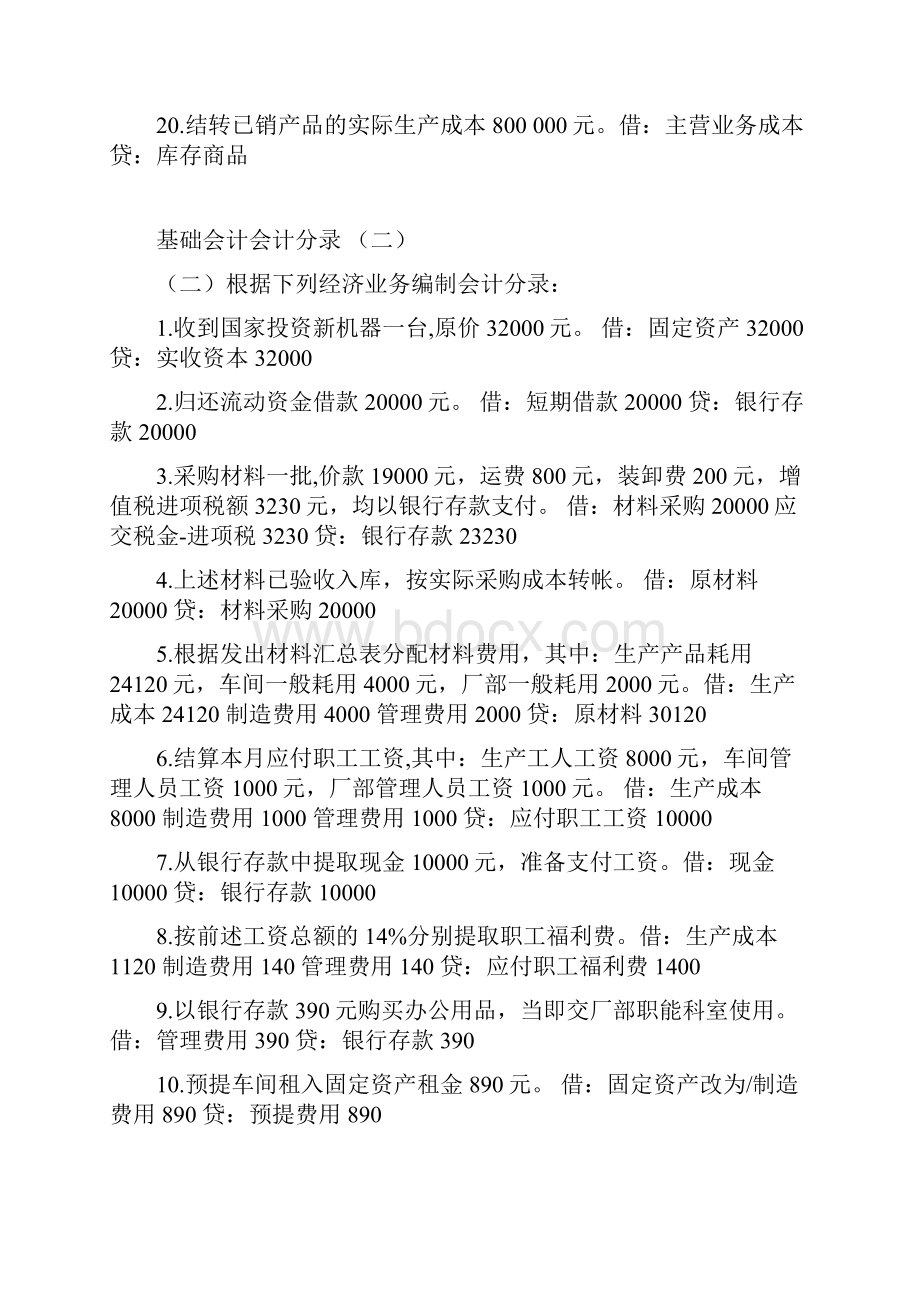 基础会计分录大全练习题及答案.docx_第3页