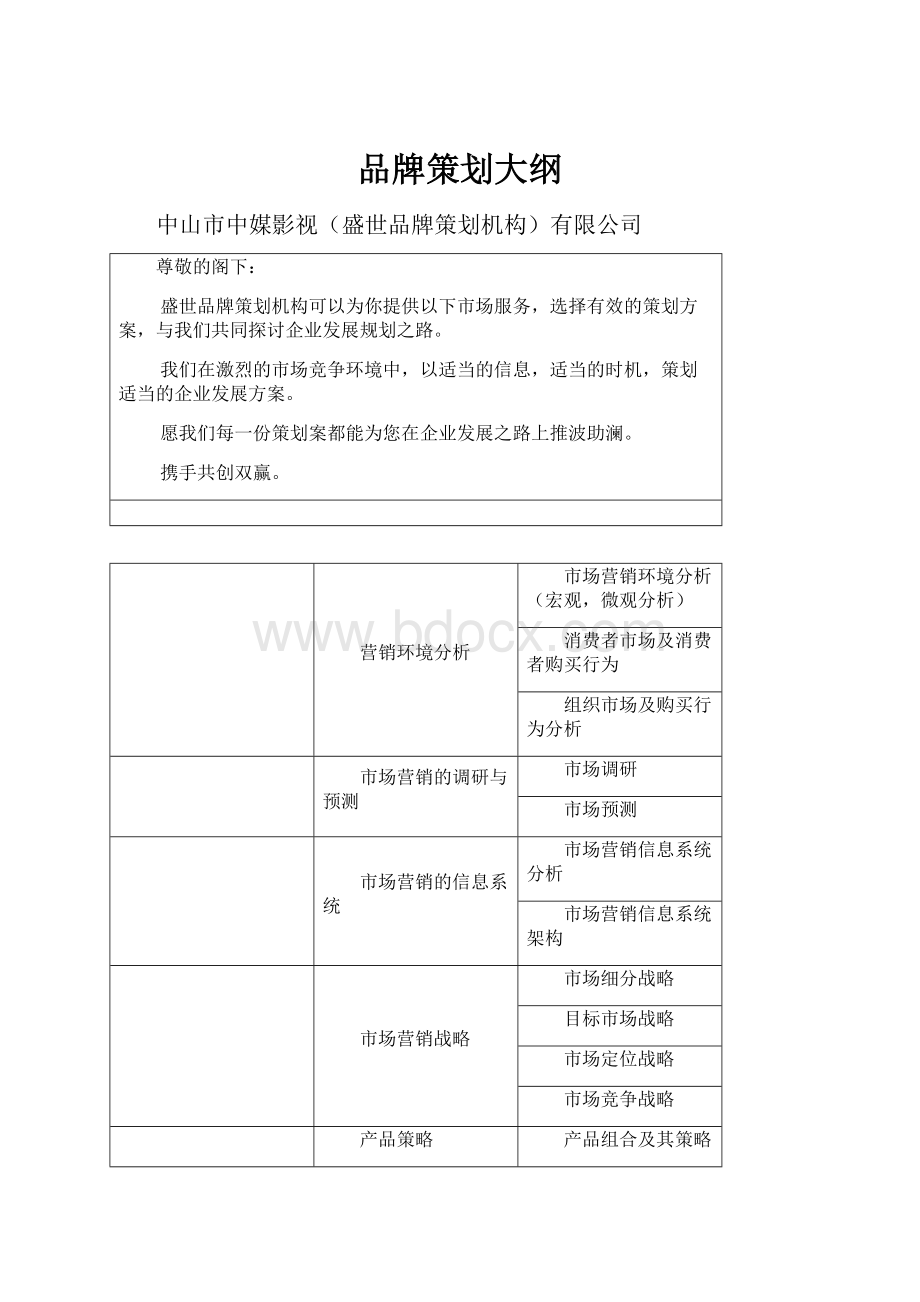 品牌策划大纲.docx_第1页