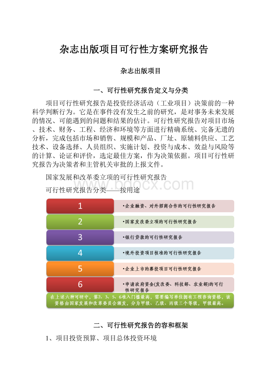 杂志出版项目可行性方案研究报告.docx_第1页