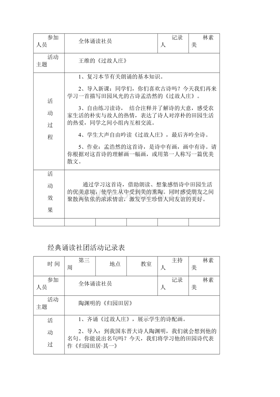 经典诵读活动记录.docx_第2页