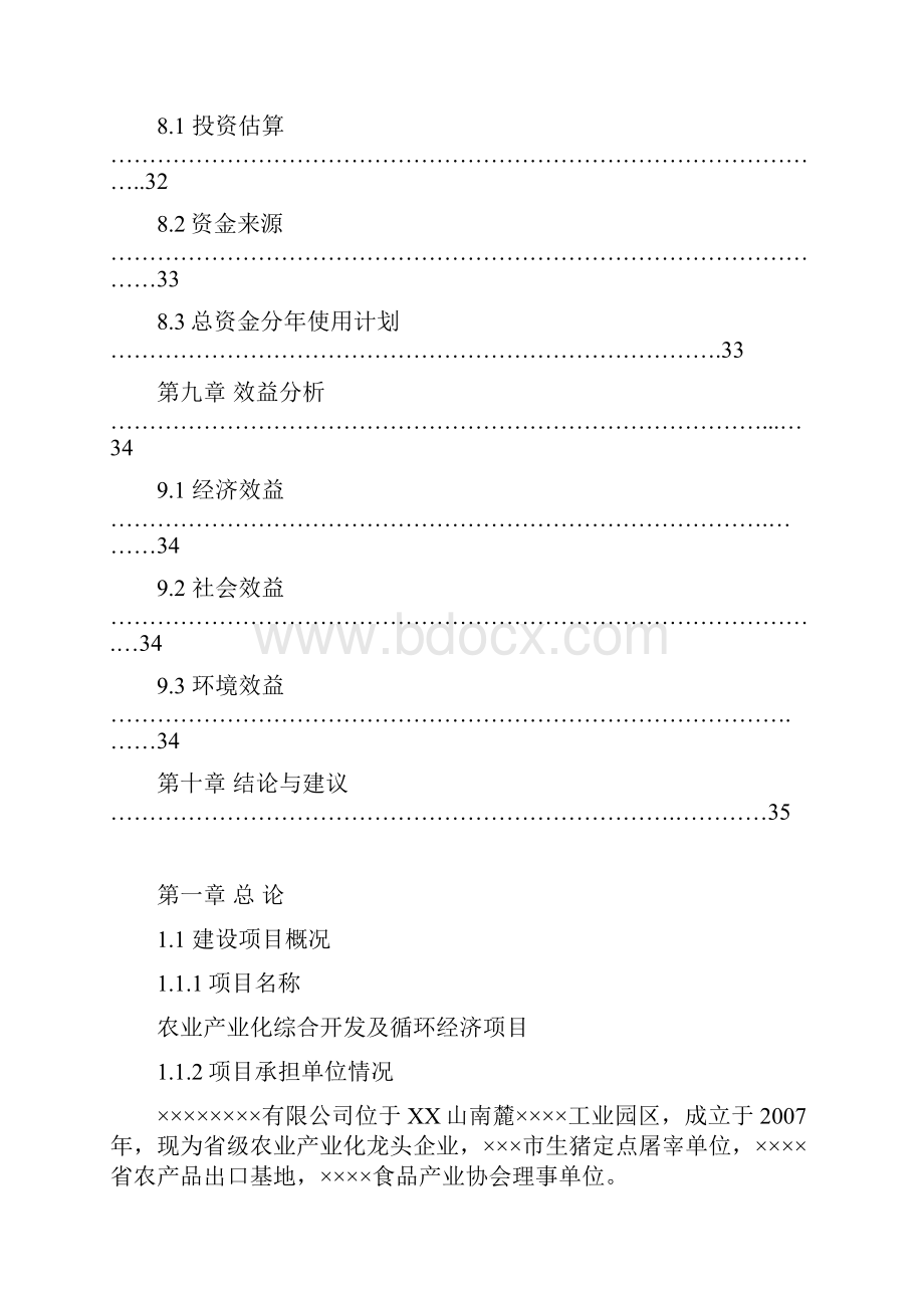 农业产业化综合开发及循环经济项目可行性研究报告Word格式文档下载.docx_第3页