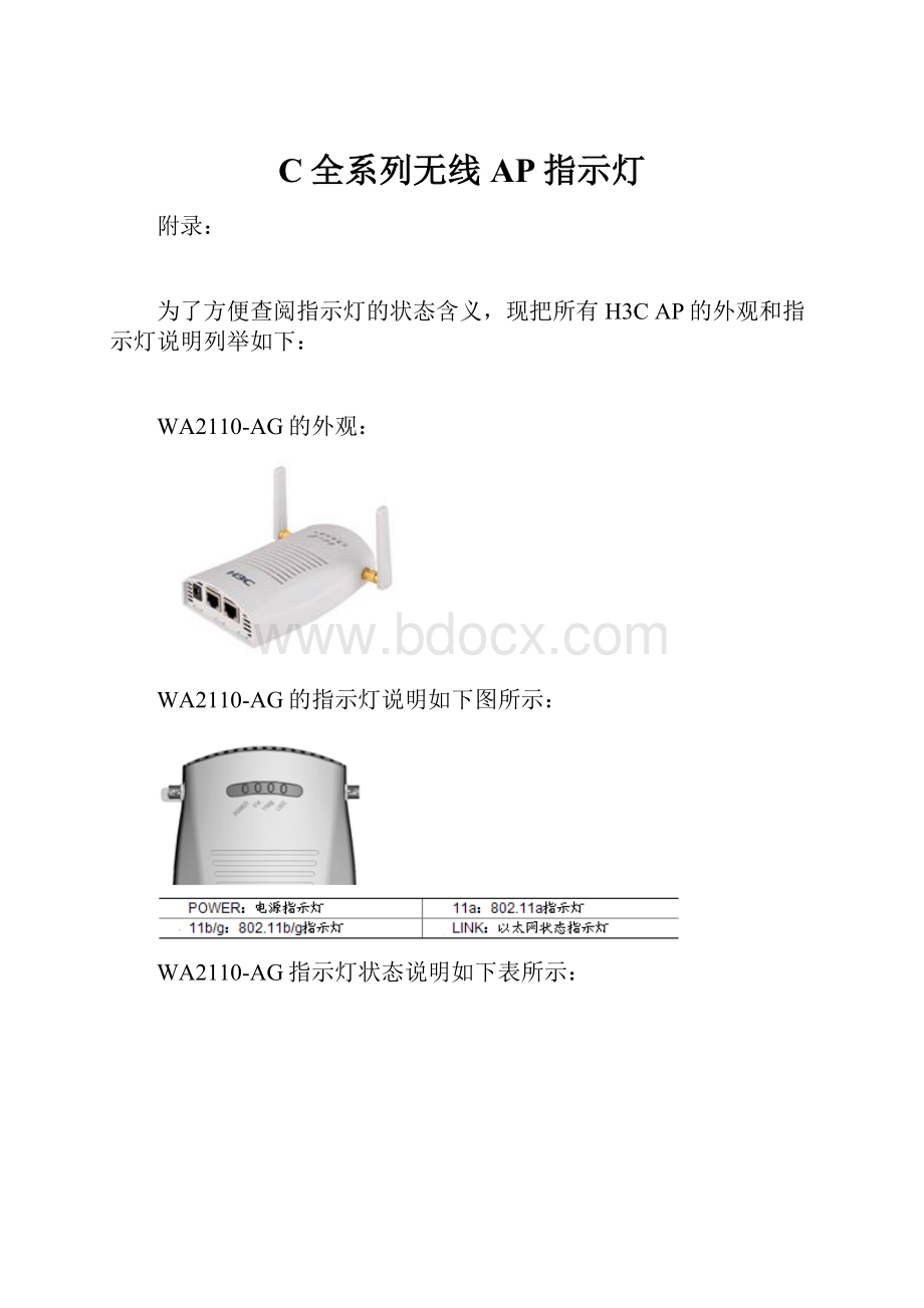 C全系列无线AP指示灯.docx_第1页