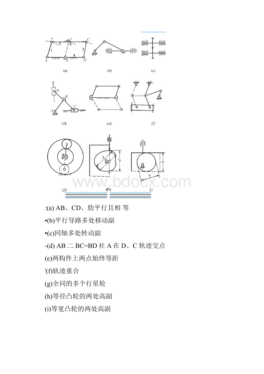 机械原理平面机构自由度计算例题docxWord格式文档下载.docx_第2页