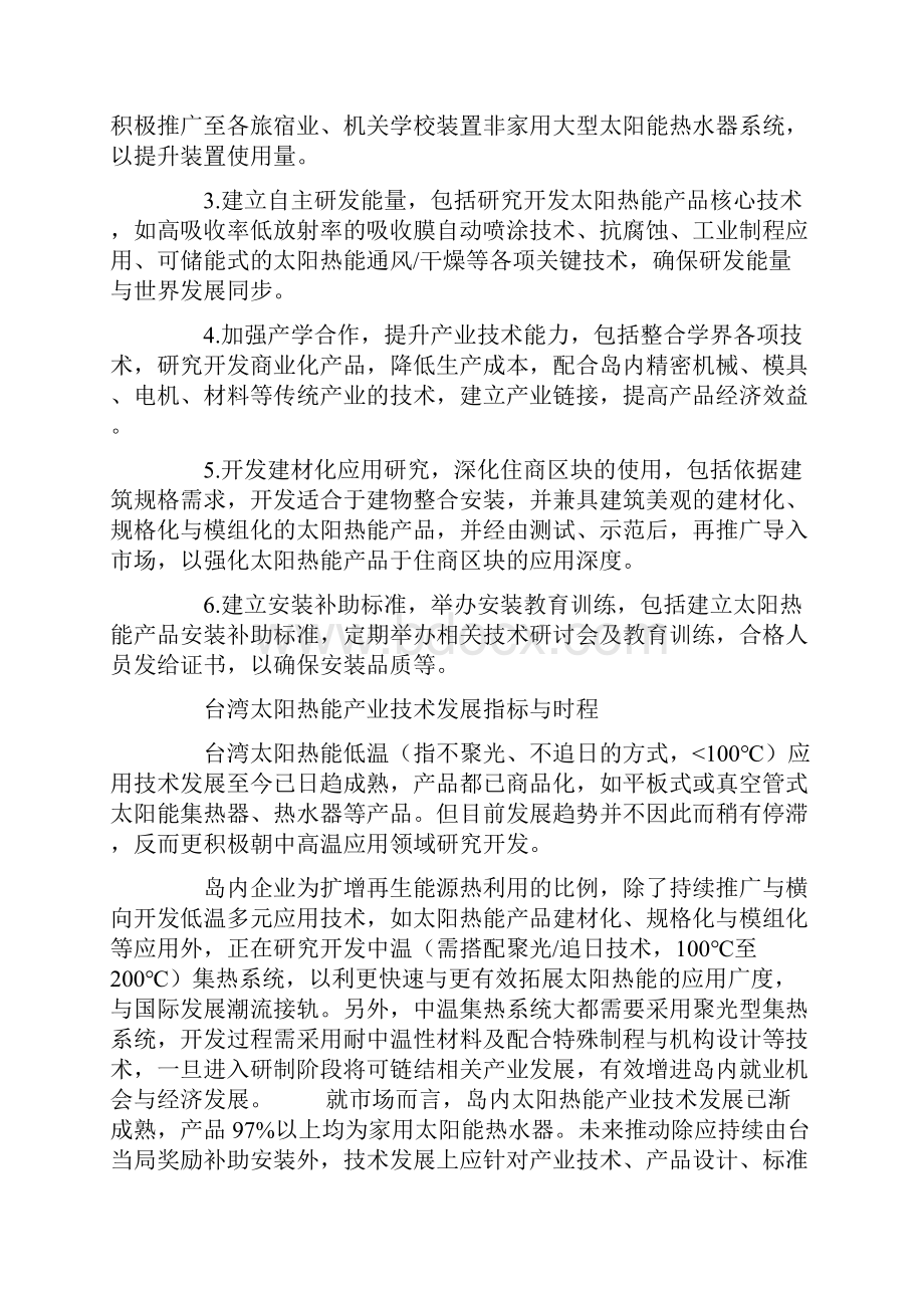 台湾太阳热能产业发展情况分析Word文档下载推荐.docx_第3页