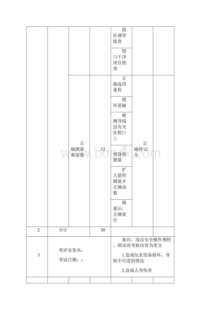 空调制冷操作证实操考试操作考核表.docx_第3页