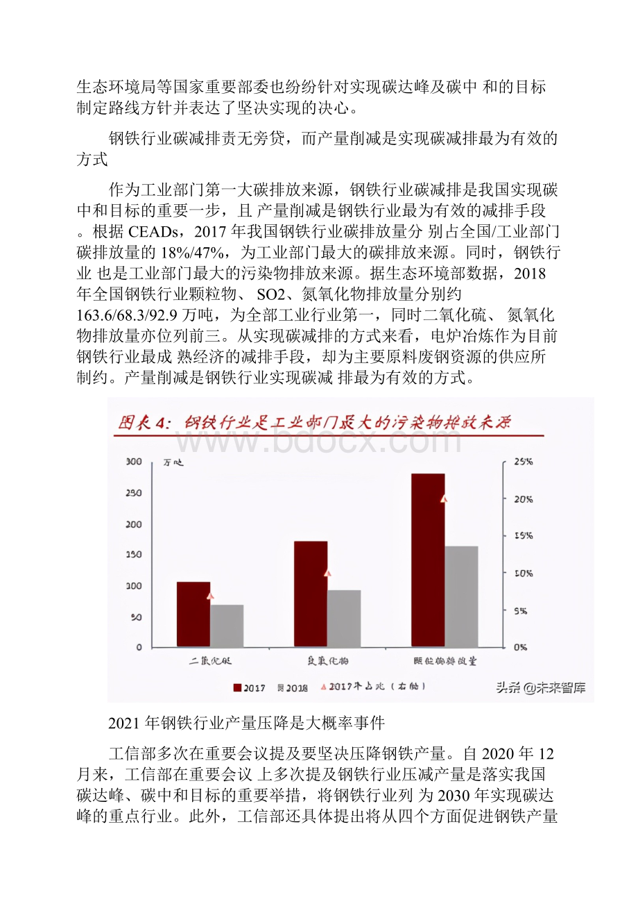 钢铁行业研究报告碳中和背景下聚焦钢铁行业新格局与投资机会.docx_第3页