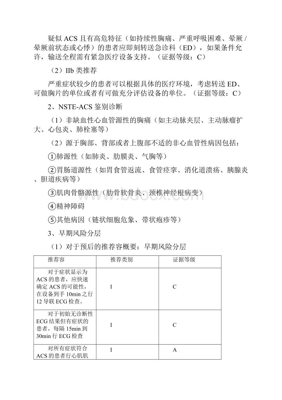 ACCAHA非ST段抬高型急性冠脉综合征诊治指南设计.docx_第3页