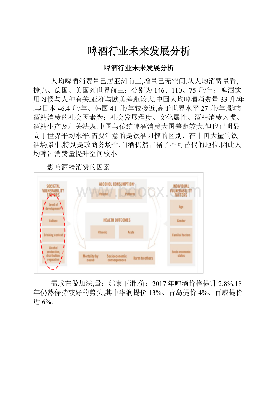 啤酒行业未来发展分析.docx