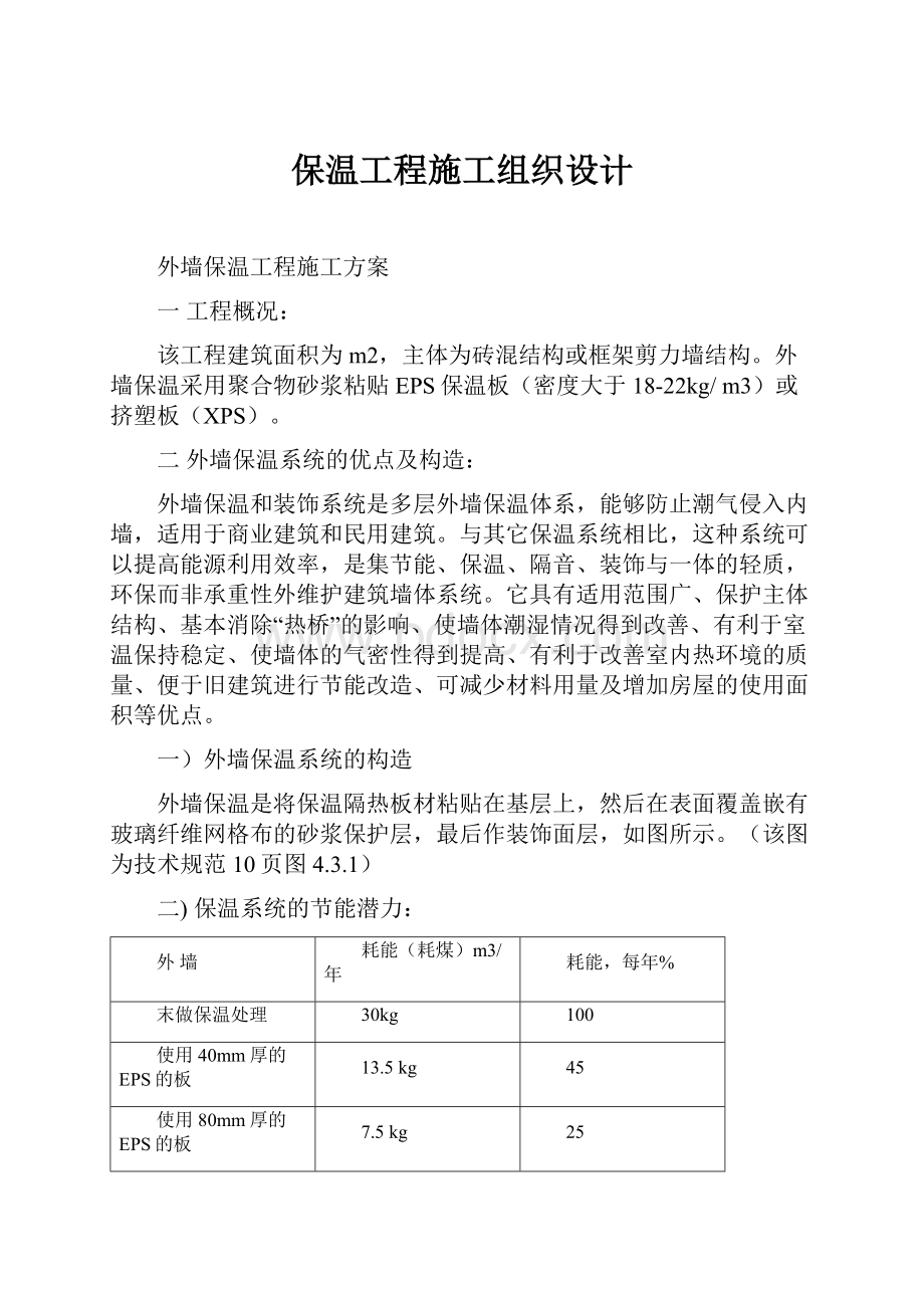 保温工程施工组织设计.docx