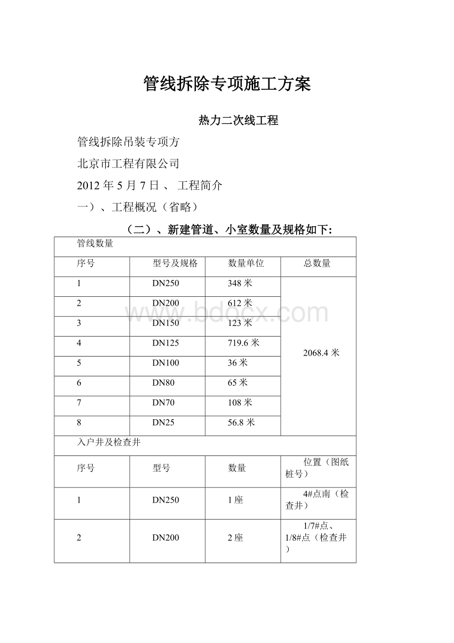 管线拆除专项施工方案.docx_第1页