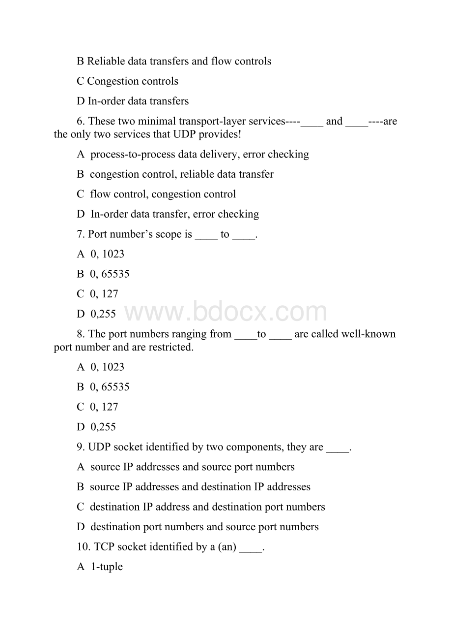 计算机网络英文题库附答案chapter3.docx_第2页