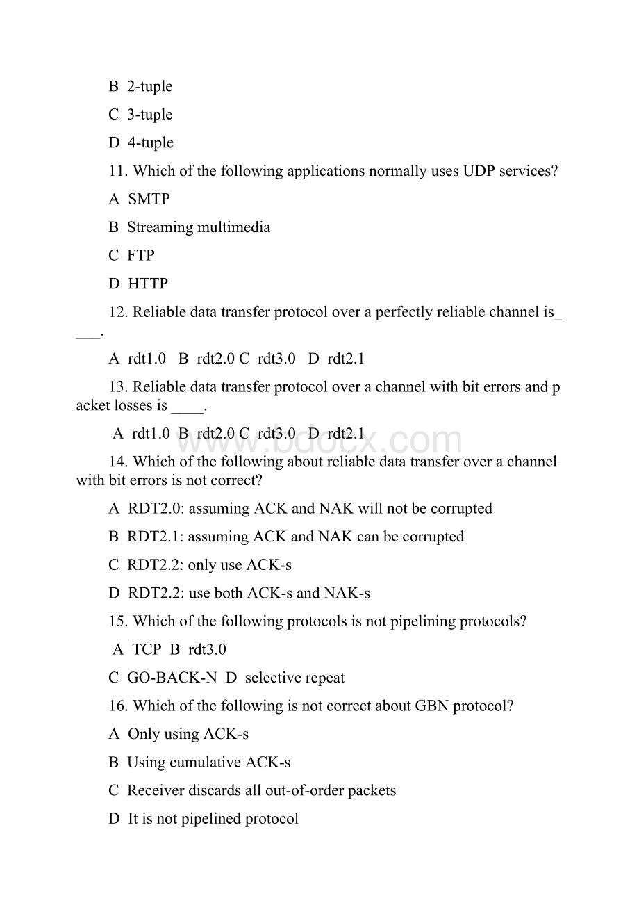 计算机网络英文题库附答案chapter3.docx_第3页