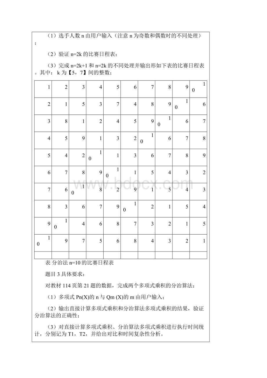 循环赛日程表的分治算法实现实验报告gxl.docx_第3页