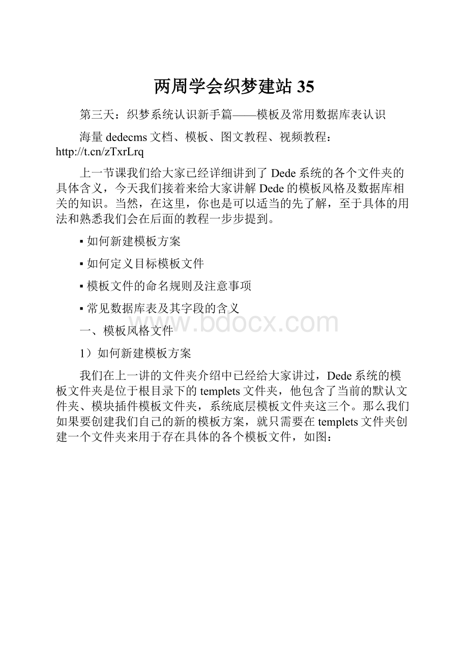 两周学会织梦建站35.docx