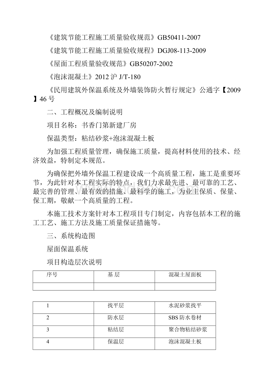 泡沫混凝土板屋面保温施工方案.docx_第2页