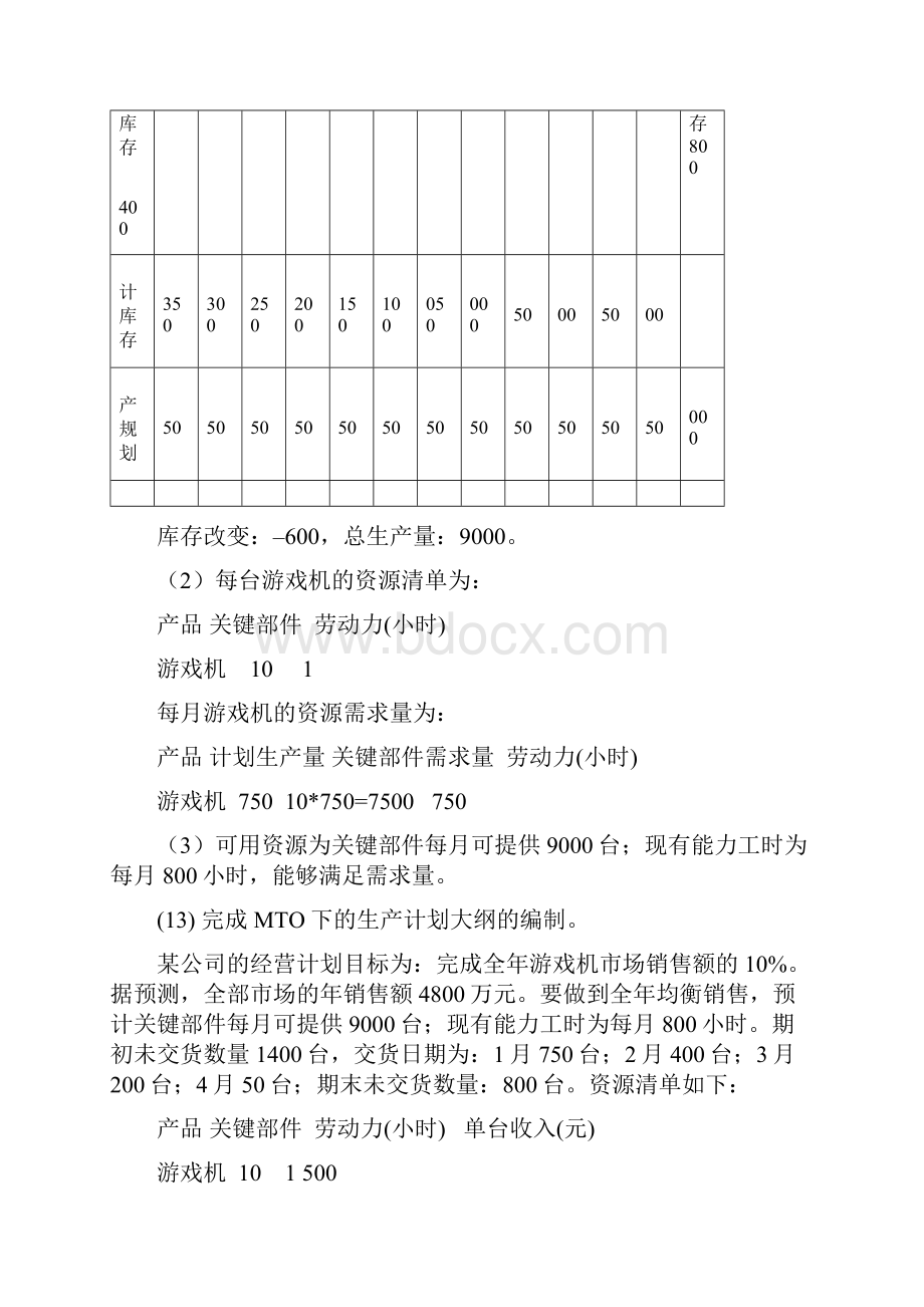 MRPⅡERP基础学习知识原理与应用习题集解答.docx_第2页