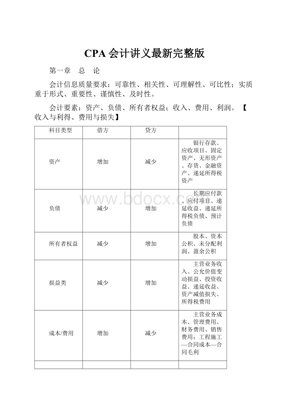 CPA会计讲义最新完整版.docx