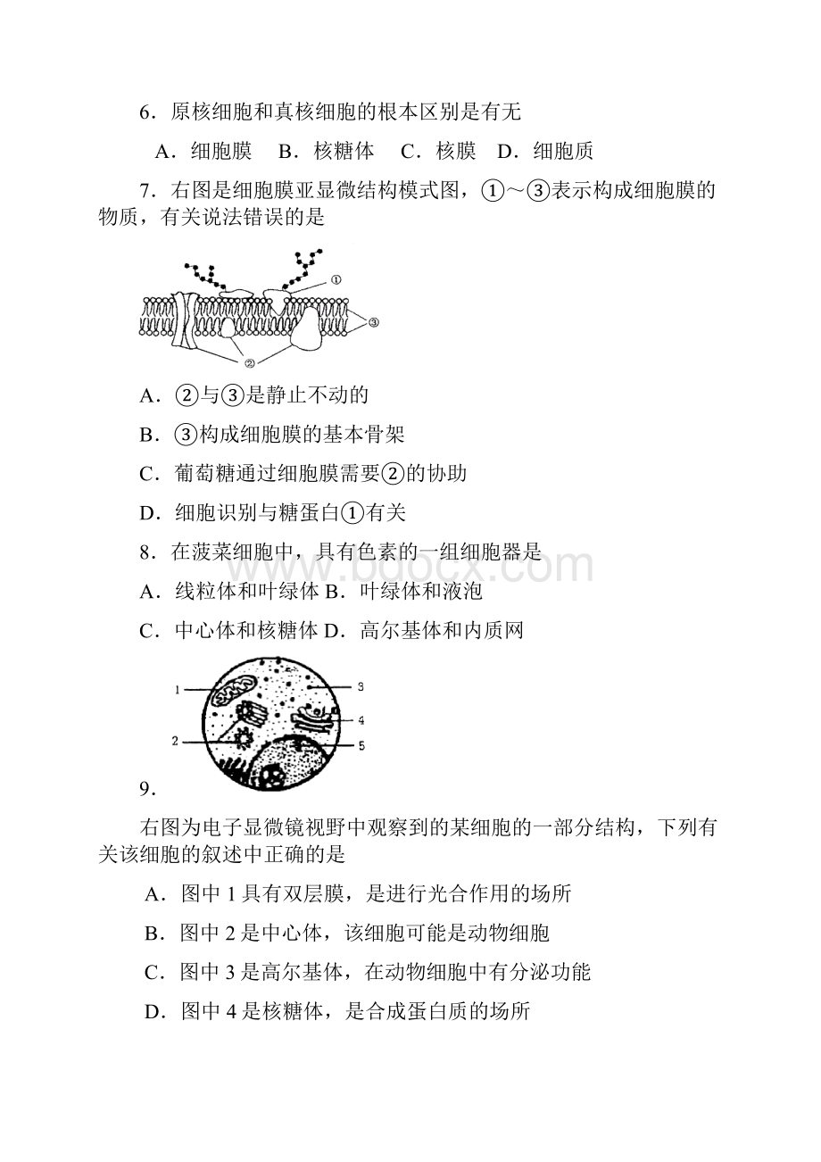 高中会考练习及模拟试题生物4.docx_第2页