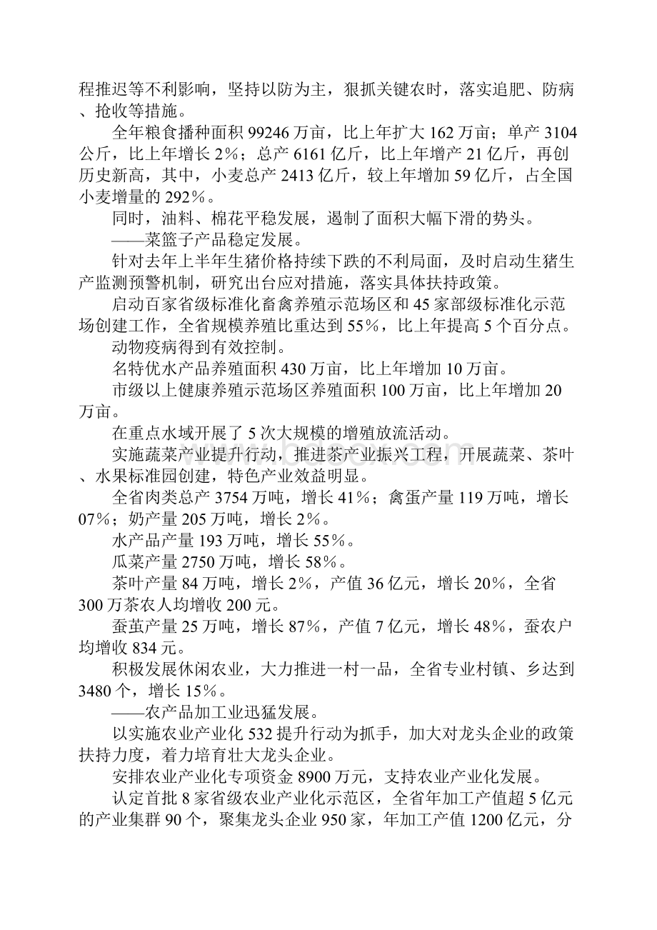 最新农业工作大会发言词 精品.docx_第2页