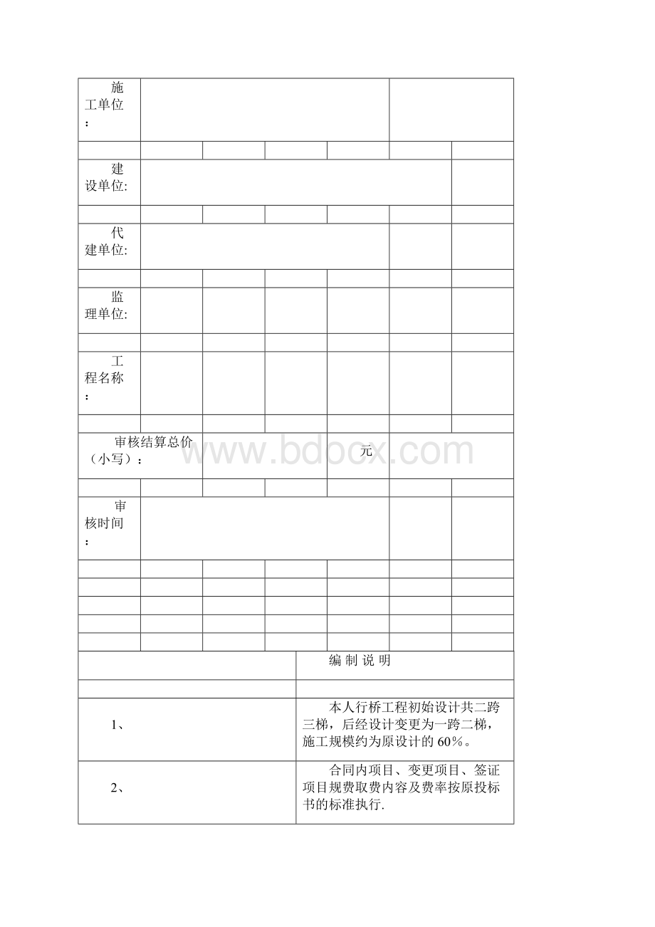 最完整的工程结算书市政Word文档下载推荐.docx_第3页