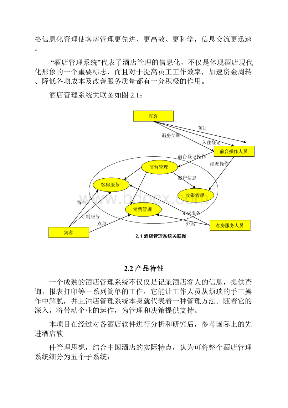 软件工程酒店管理需求分析文档.docx_第2页