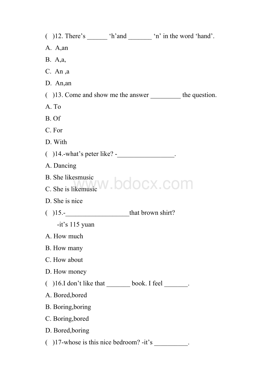 最新外国语小升初英语试题资料.docx_第2页