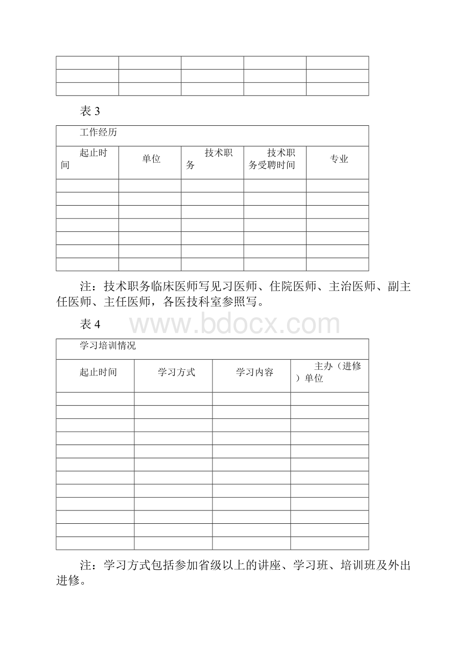 卫生专业技术人员档案表.docx_第3页