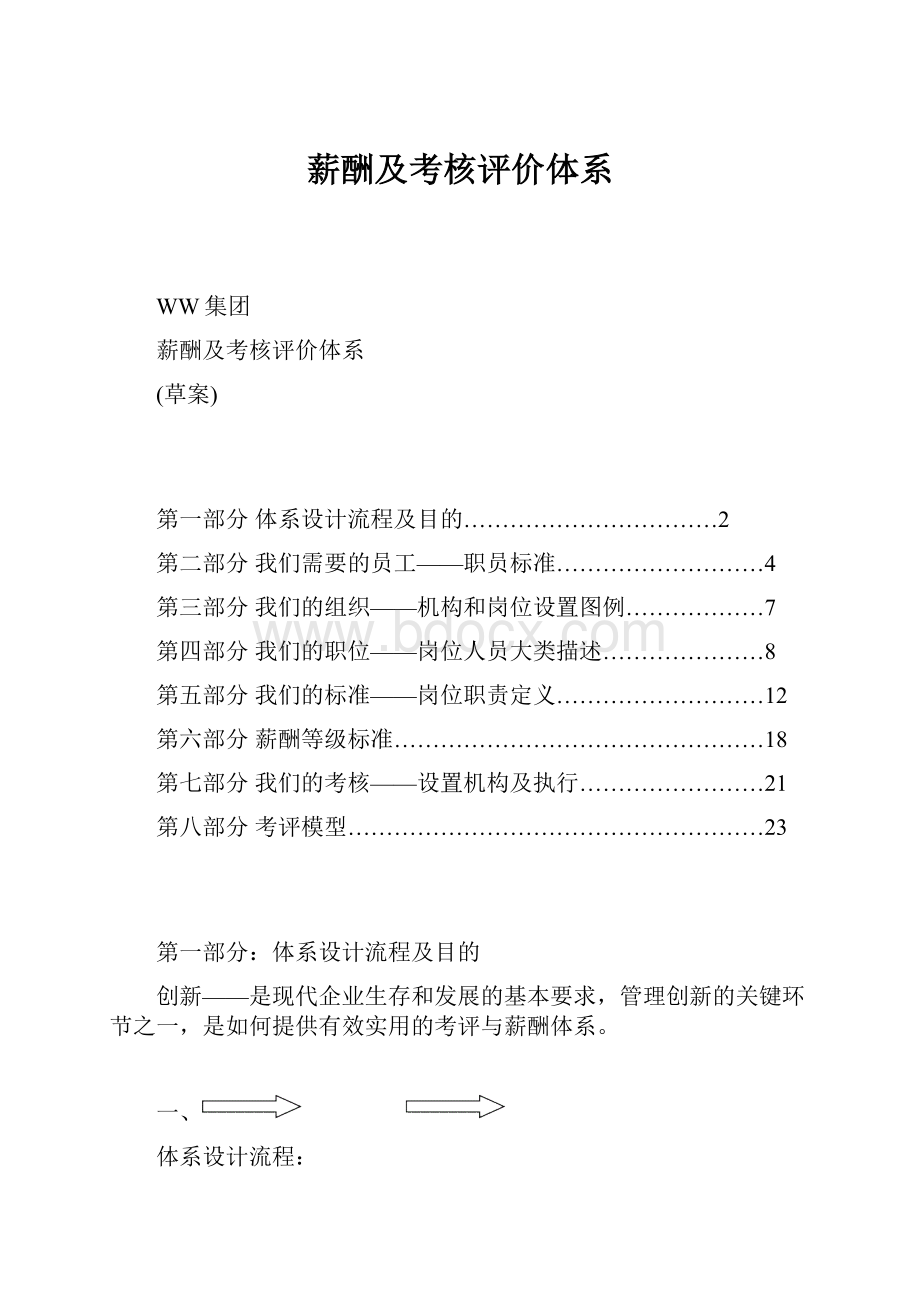 薪酬及考核评价体系.docx