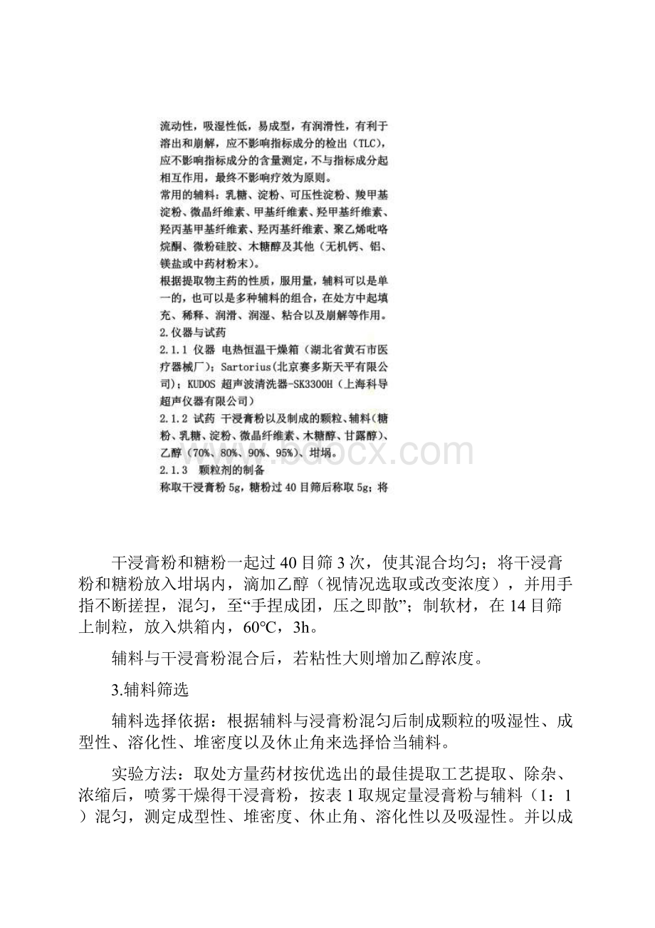 中药颗粒剂辅料的筛选.docx_第2页