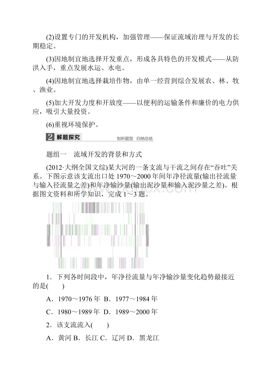 高考地理复习第33讲流域的综合开发以美国田纳西河流域为例学案新人教版必修3.docx_第3页