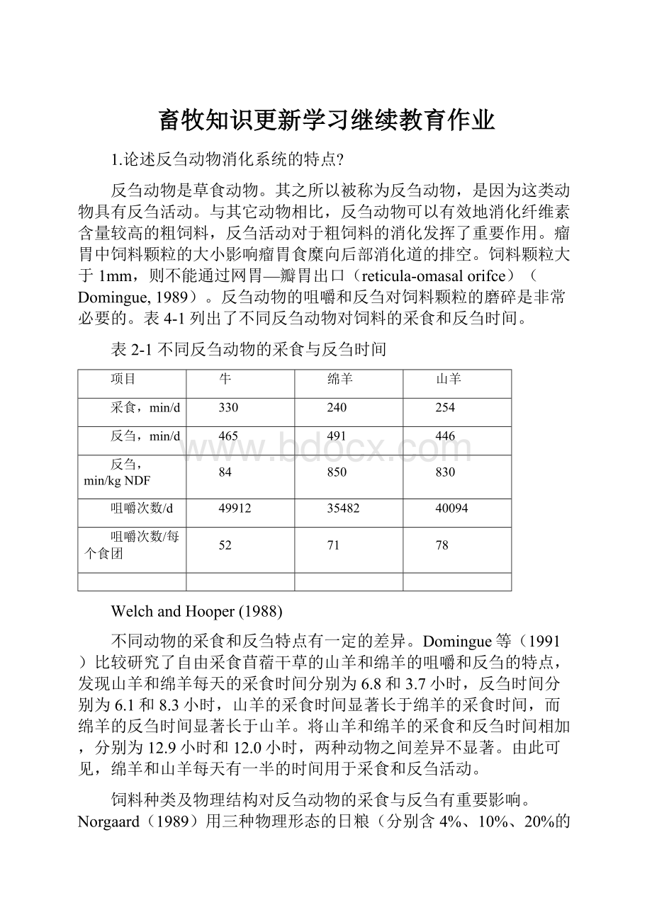 畜牧知识更新学习继续教育作业.docx_第1页